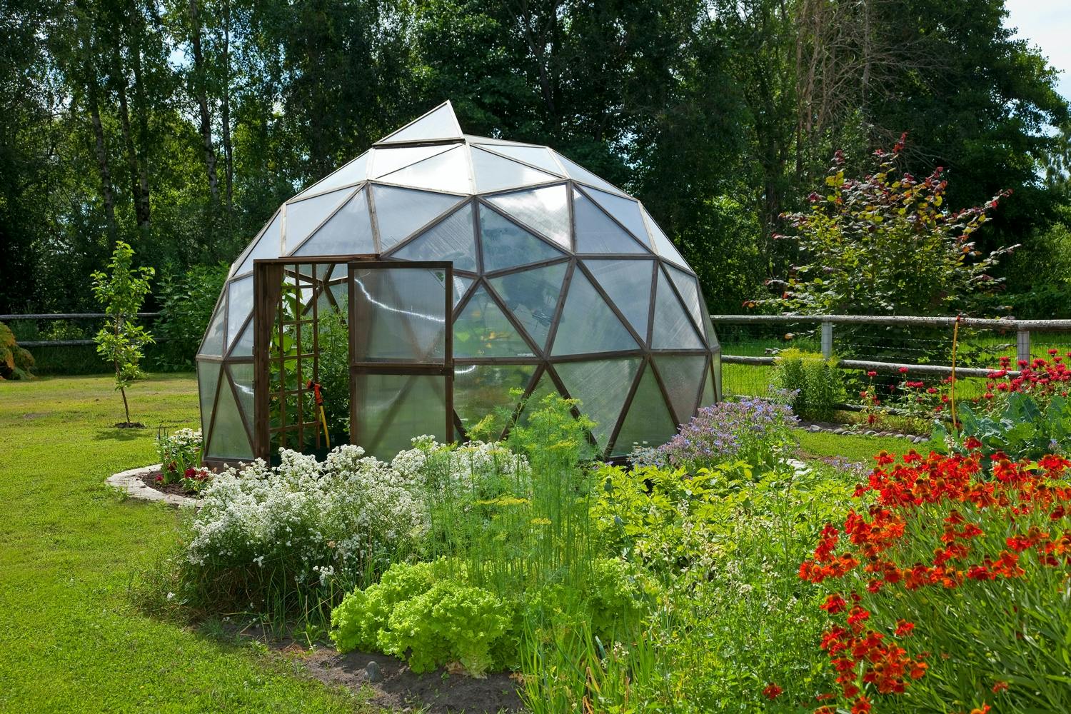 Byg selv dome drivhus Kuppel drivhus